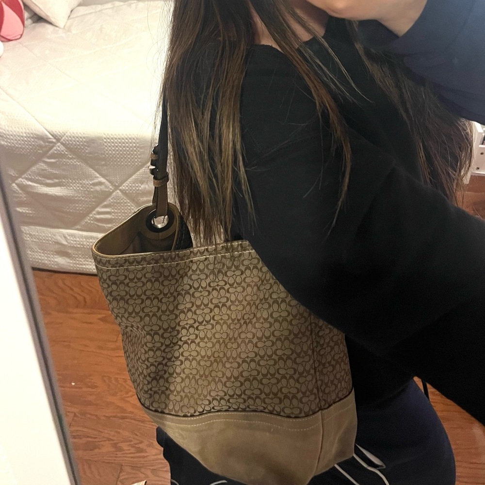 Coach signature tote